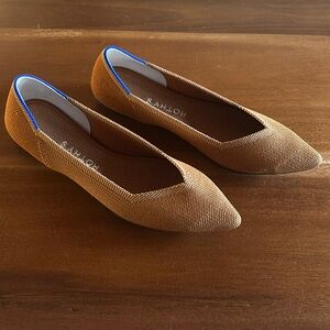 Rothy’s The Point in Fawn - barely worn!